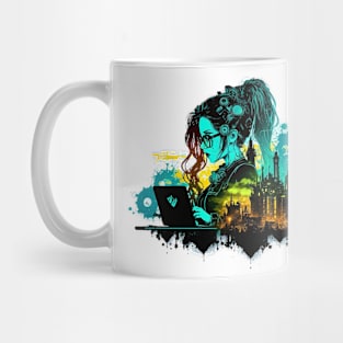 Steampunk Coder - 4 - A fusion of old and new technology Mug